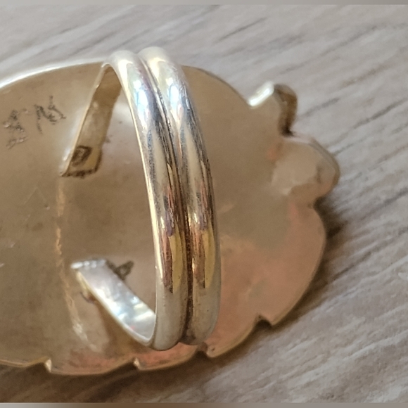 Old Natural Turquoise Ring Navajo Sterling Silver Handcrafted Sz 6.75 - Picture 2 of 15